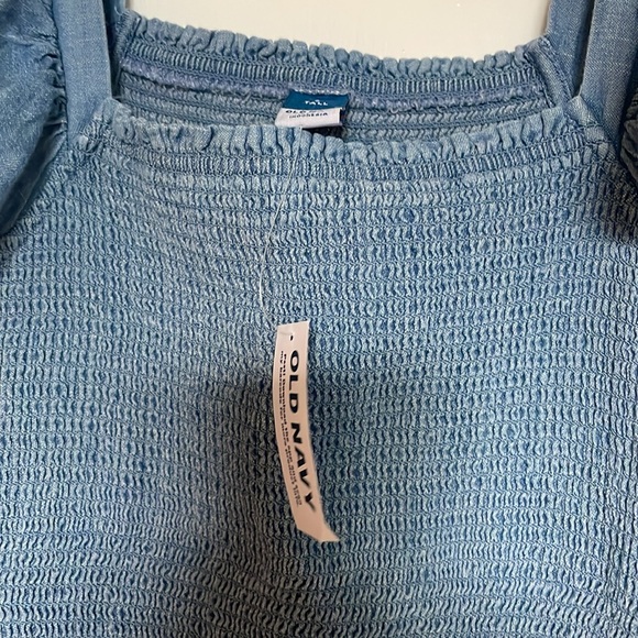 New Chambray Flutter Sleeve Old Navy Dress - Picture 3 of 4